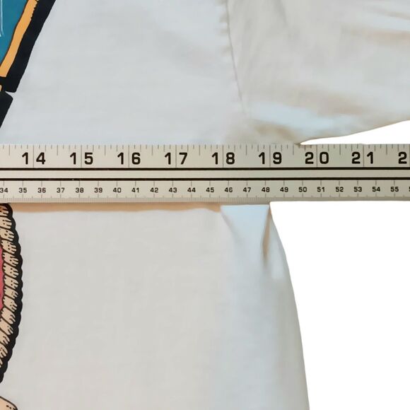 VTG Captain Morgan Original Spiced Rum T-Shirt Single Stitch Blue Red Size Large - Picture 10 of 16